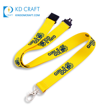 Wholesale no minimum order custom single sided sublimation printing school lanyard